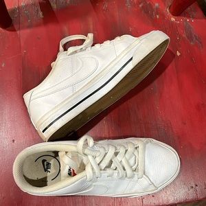 Nike 6.5 white leather